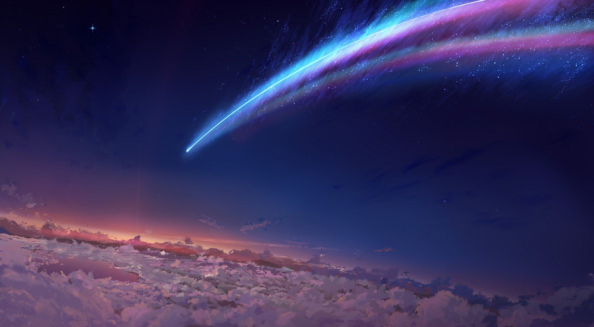 A cool photo based on the film Your Name